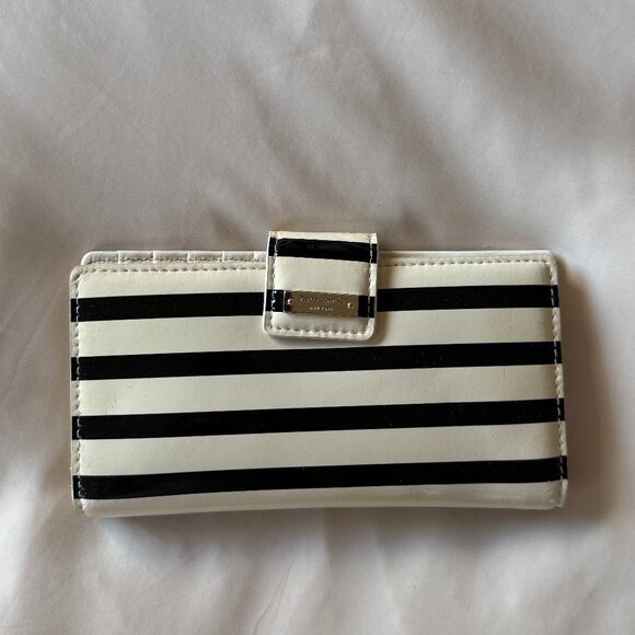 Kate Spade Striped Black & White Wallet - Picture 7 of 7